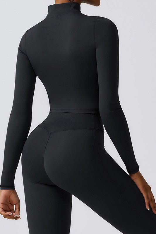 Quick - drying long sleeve yoga suit sports tops - KOKOTETE