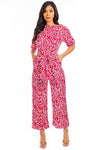 Red Summer jumpsuit - KOKOTETE