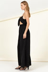 Remember Me Front Sash Cutout Jumpsuit - KOKOTETE