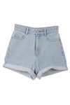 Roll up denim shorts - KOKOTETE
