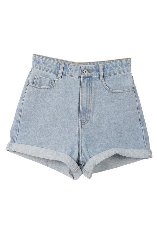 Roll up denim shorts - KOKOTETE