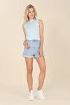 Roll up denim shorts - KOKOTETE