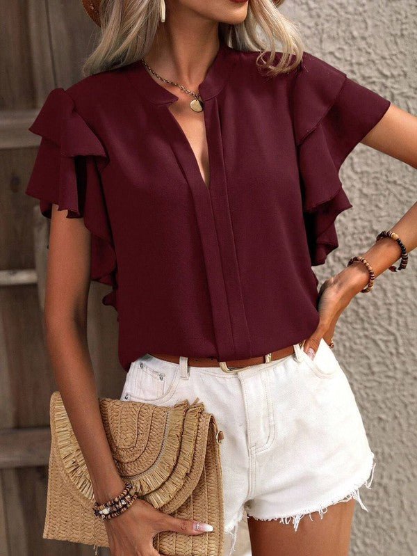Ruffle blouse - KOKOTETE