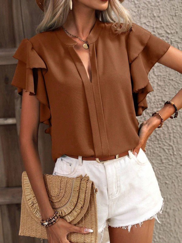 Ruffle blouse - KOKOTETE