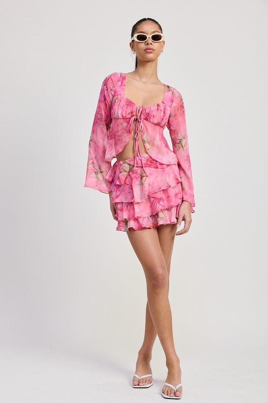 RUFFLE MINI SKIRT - KOKOTETE