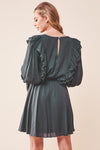 Ruffle Surplice Tied Mini Dress - KOKOTETE