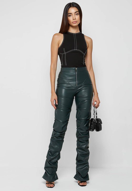 SEXY PU LEATHER PANTS - KOKOTETE