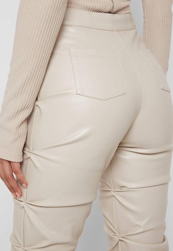 SEXY PU LEATHER PANTS - KOKOTETE