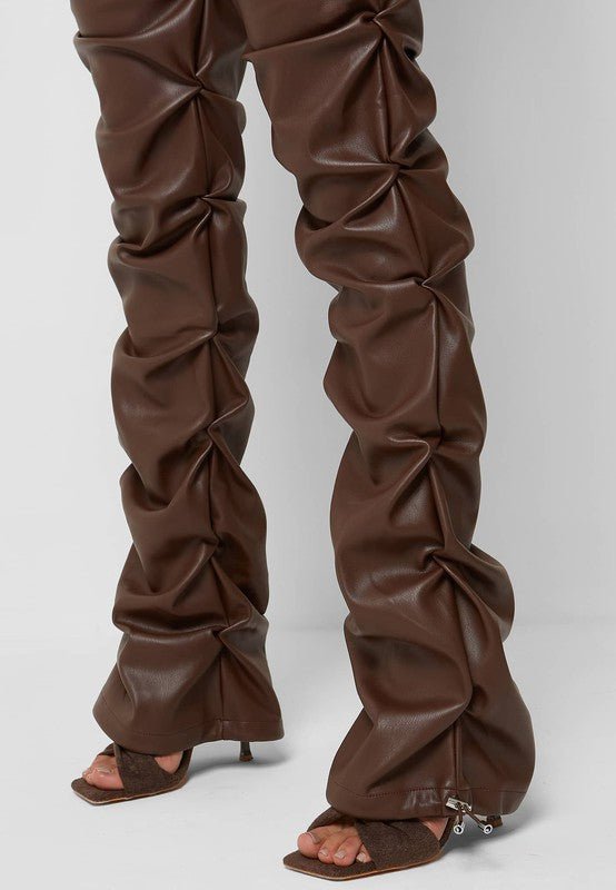 SEXY PU LEATHER PANTS - KOKOTETE