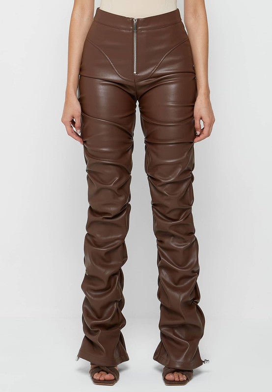 SEXY PU LEATHER PANTS - KOKOTETE
