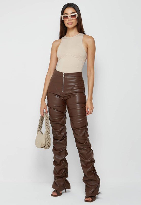 SEXY PU LEATHER PANTS - KOKOTETE