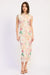 SHEER MESH MERROW SEAM MIDI DRESS - KOKOTETE