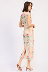 SHEER MESH MERROW SEAM MIDI DRESS - KOKOTETE