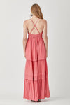 Shirred Folded Detail Maxi Dress - KOKOTETE