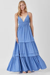 Shirred Folded Detail Maxi Dress - KOKOTETE