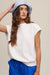 Short Sleeve Boxy Crew Neck Sweat Top - KOKOTETE