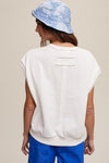 Short Sleeve Boxy Crew Neck Sweat Top - KOKOTETE