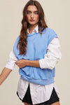 Short Sleeve Boxy Crew Neck Sweat Top - KOKOTETE