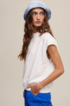 Short Sleeve Boxy Crew Neck Sweat Top - KOKOTETE