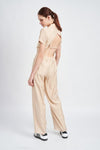 SHORT SLEEVE JUMPSUIT WITH OPEN BACK - KOKOTETE