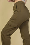 Side Pocket Drawstring Waist Sweatpants - KOKOTETE