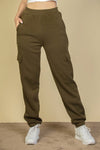 Side Pocket Drawstring Waist Sweatpants - KOKOTETE