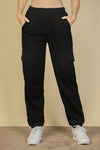 Side Pocket Drawstring Waist Sweatpants - KOKOTETE