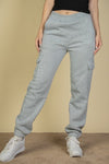 Side Pocket Drawstring Waist Sweatpants - KOKOTETE