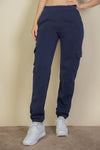 Side Pocket Drawstring Waist Sweatpants - KOKOTETE