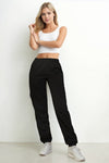 Side Pocket Drawstring Waist Sweatpants - KOKOTETE