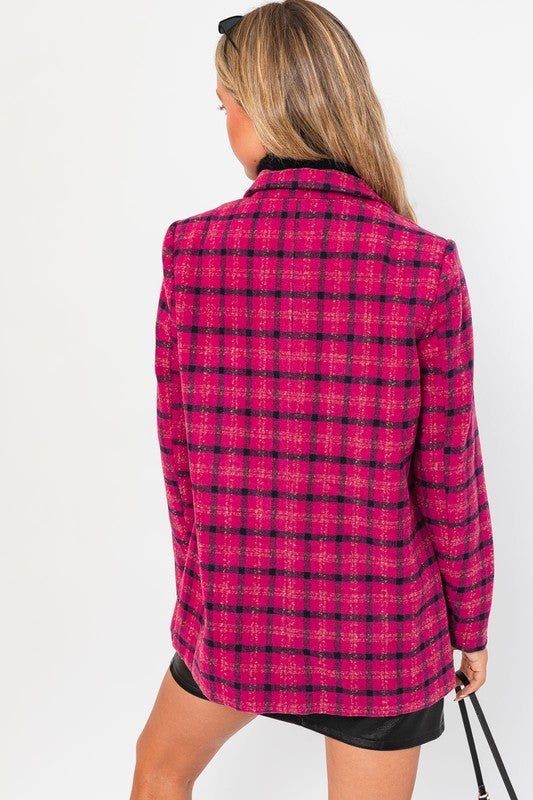 Single Button Blazer Coat - KOKOTETE