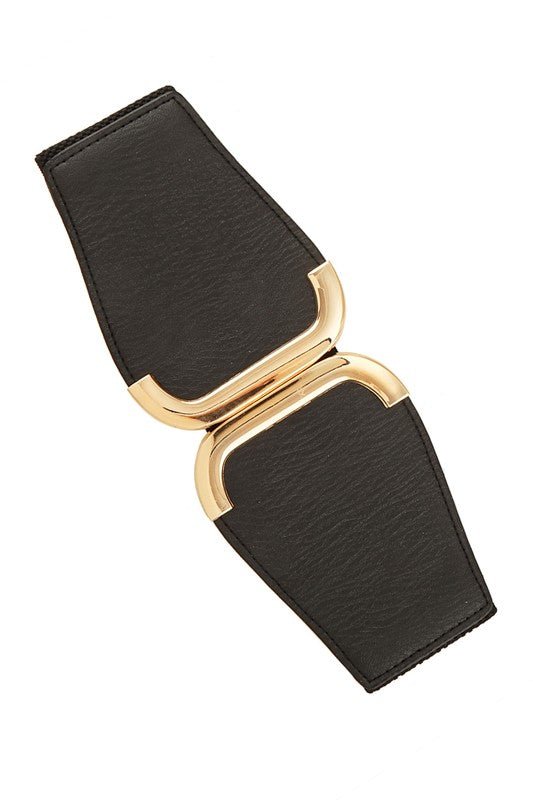 Skinny Metalic Buckle Elastic Belt - KOKOTETE