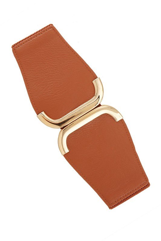Skinny Metalic Buckle Elastic Belt - KOKOTETE