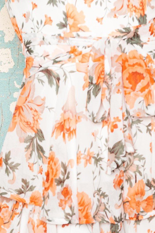Sleeveless Bandeau Tiered Mini Romper - KOKOTETE