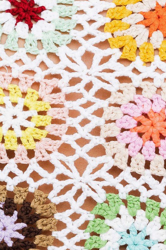 Sleeveless Multi Crochet Top - KOKOTETE