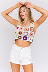 Sleeveless Multi Crochet Top - KOKOTETE