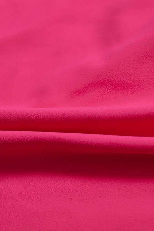 Solid zippered long - sleeved sports jumpsuit - KOKOTETE