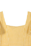 SS back strap dress - gingham - KOKOTETE