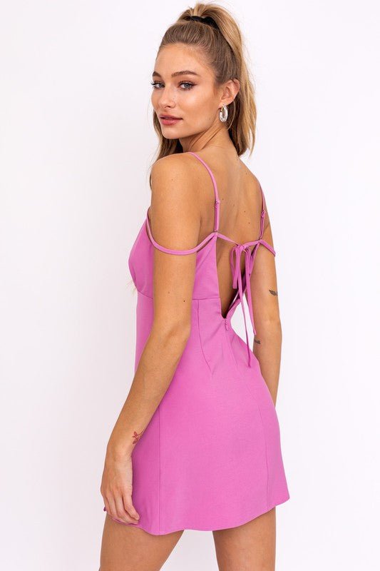 Strap Detail Mini Dress - KOKOTETE