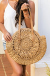 Straw Circle Tote - KOKOTETE