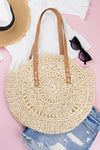 Straw Circle Tote - KOKOTETE
