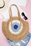 Straw Circle Tote - KOKOTETE