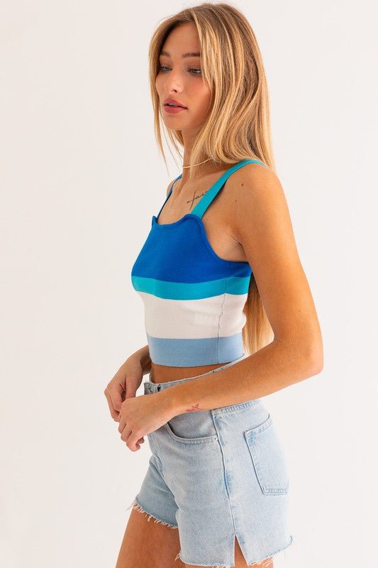Stripe Knit Tank - KOKOTETE