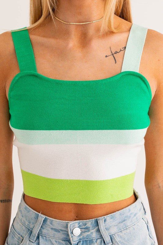 Stripe Knit Tank - KOKOTETE