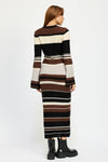 STRIPE MAXI BODYCON DRESS - KOKOTETE