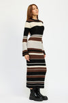 STRIPE MAXI BODYCON DRESS - KOKOTETE