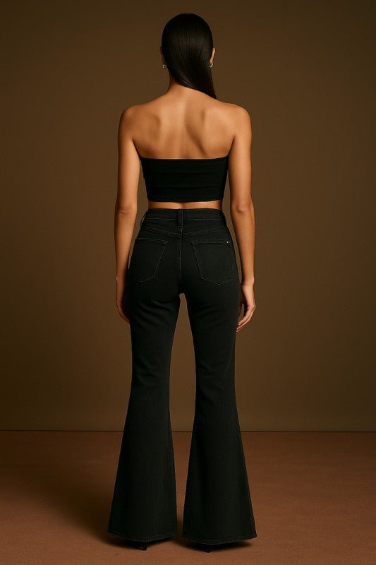 Suede Bell Bottom in Copper - KOKOTETE