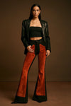 Suede Bell Bottom in Copper - KOKOTETE