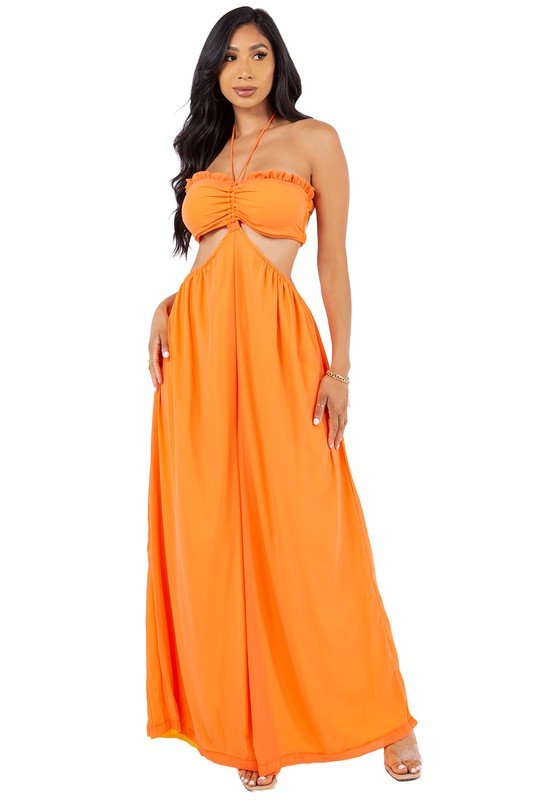SUMMER ORANGE JUMPSUIT - KOKOTETE