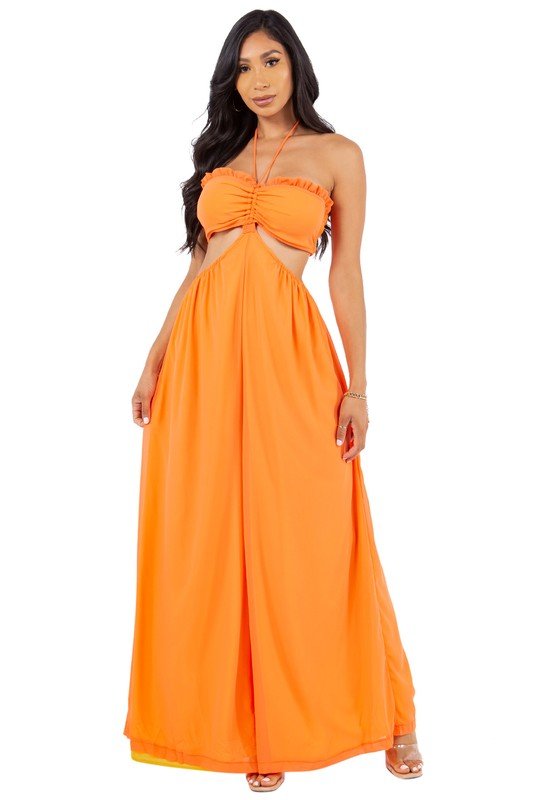 SUMMER ORANGE JUMPSUIT - KOKOTETE